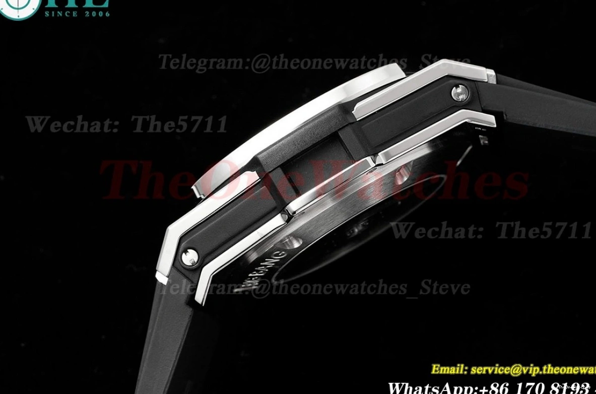 Diams Titanium Big Bang 44mm SS Diams Bezel BBF A1280 Rubber Unico 0421